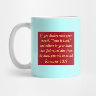 Bible Verse Romans 10:9 Mug